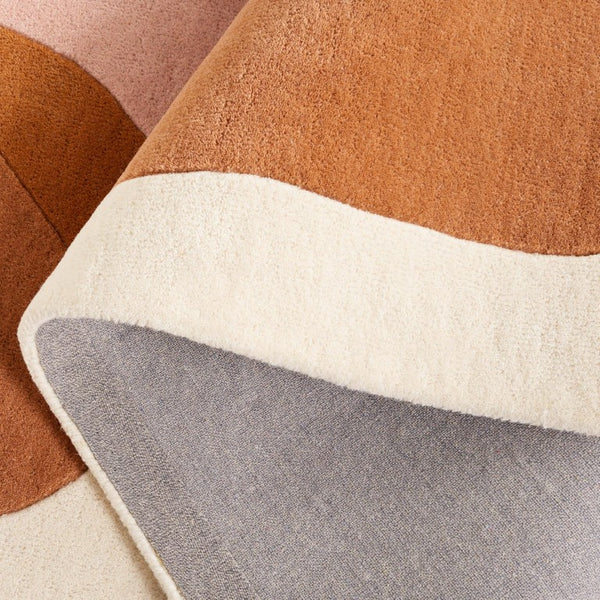 Safavieh Rodeo Drive Hand Tufted Wool Runner Soft Abstract Ivory Blush Hallway Accent Rug 6'-0" x 9'-0" RD375A-6