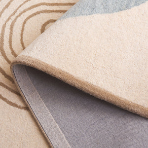 Safavieh Rodeo Drive Hand-tufted Area Rug: Elegant Geometric Design In Luxurious Wool & Cotton Blend Ivory ,Blue 80% Wool,20% Cotton Rd376a-5