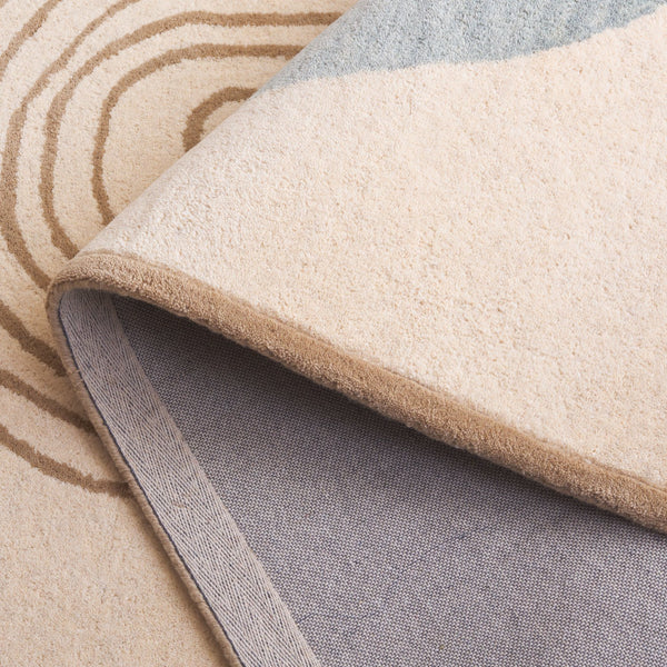 Safavieh Rodeo Drive Hand-tufted Area Rug: Elegant Geometric Design In Luxurious Wool & Cotton Blend Ivory ,Blue 80% Wool,20% Cotton Rd376a-5