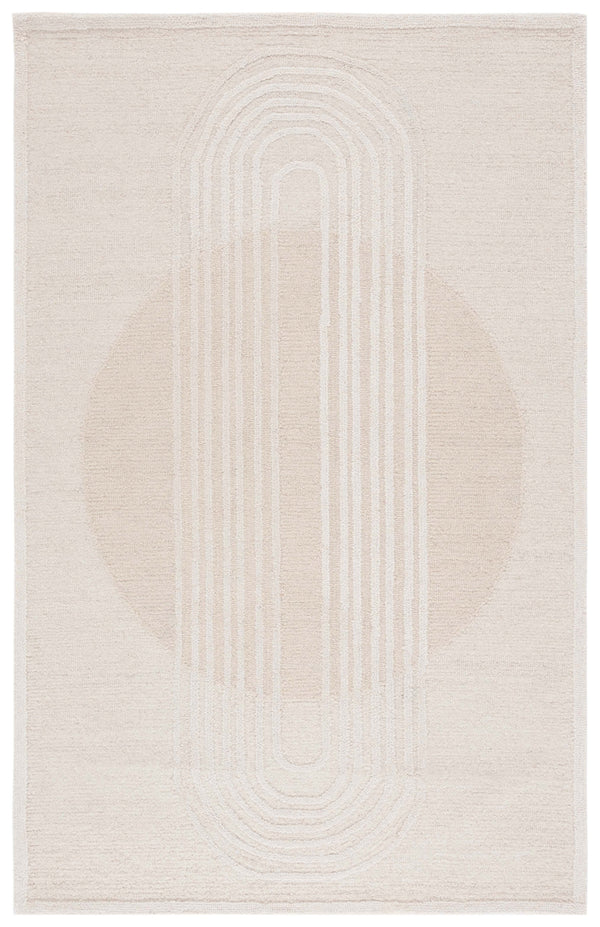 Safavieh Rodeo Drive Hand-tufted Area Rug: Elegant Geometric Design In Luxurious Wool & Cotton Blend Ivory ,Beige 80% Wool,20% Cotton Rd376b-6sq