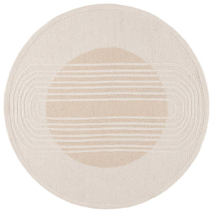 Safavieh Rodeo Drive Hand-tufted Area Rug: Elegant Geometric Design In Luxurious Wool & Cotton Blend Ivory ,Beige 80% Wool,20% Cotton Rd376b-6sq