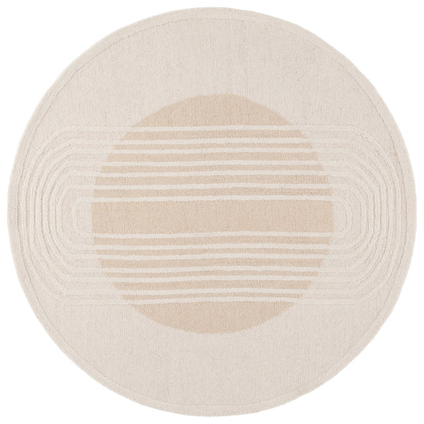 Safavieh Rodeo Drive Hand-tufted Area Rug: Elegant Geometric Design In Luxurious Wool & Cotton Blend Ivory ,Beige 80% Wool,20% Cotton Rd376b-6sq