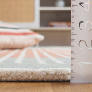 Safavieh Rodeo Drive Hand-tufted Area Rug: Elegant Geometric Design In Luxurious Wool & Cotton Blend Grey ,Rust 80% Wool,20% Cotton Rd376f-3