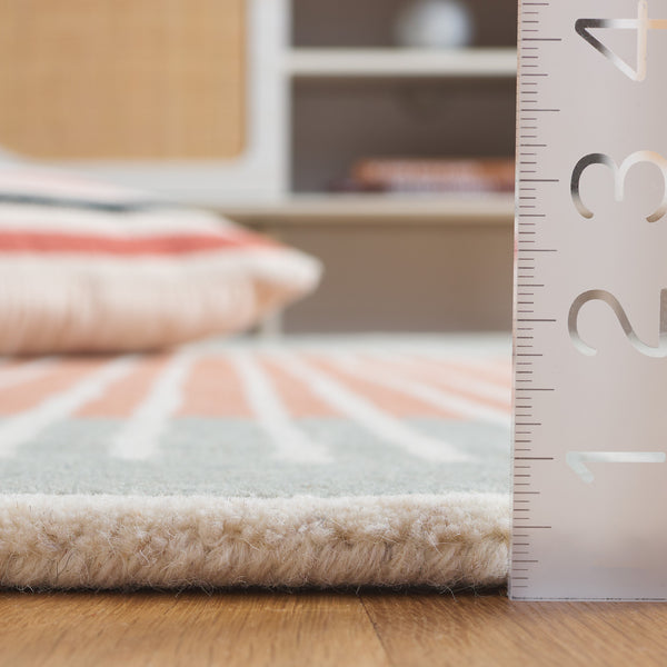 Safavieh Rodeo Drive Hand-tufted Area Rug: Elegant Geometric Design In Luxurious Wool & Cotton Blend Grey ,Rust 80% Wool,20% Cotton Rd376f-3