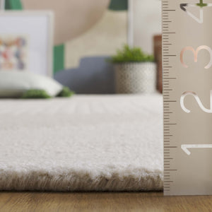 Safavieh Rodeo Handcrafted Area Rug - Luxurious Wool Blend With Textured Design For Modern Elegance In Decor Ivory ,Beige 80% Wool,20% Cotton Rd377a-4