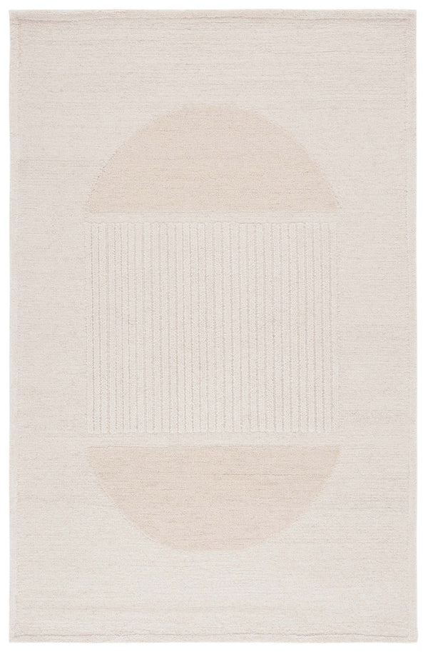 Safavieh Rodeo Handcrafted Area Rug - Luxurious Wool Blend With Textured Design For Modern Elegance In Decor Ivory ,Beige 80% Wool,20% Cotton Rd377a-4