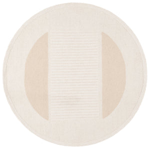 Safavieh Rodeo Handcrafted Area Rug - Luxurious Wool Blend With Textured Design For Modern Elegance In Decor Ivory ,Beige 80% Wool,20% Cotton Rd377a-4