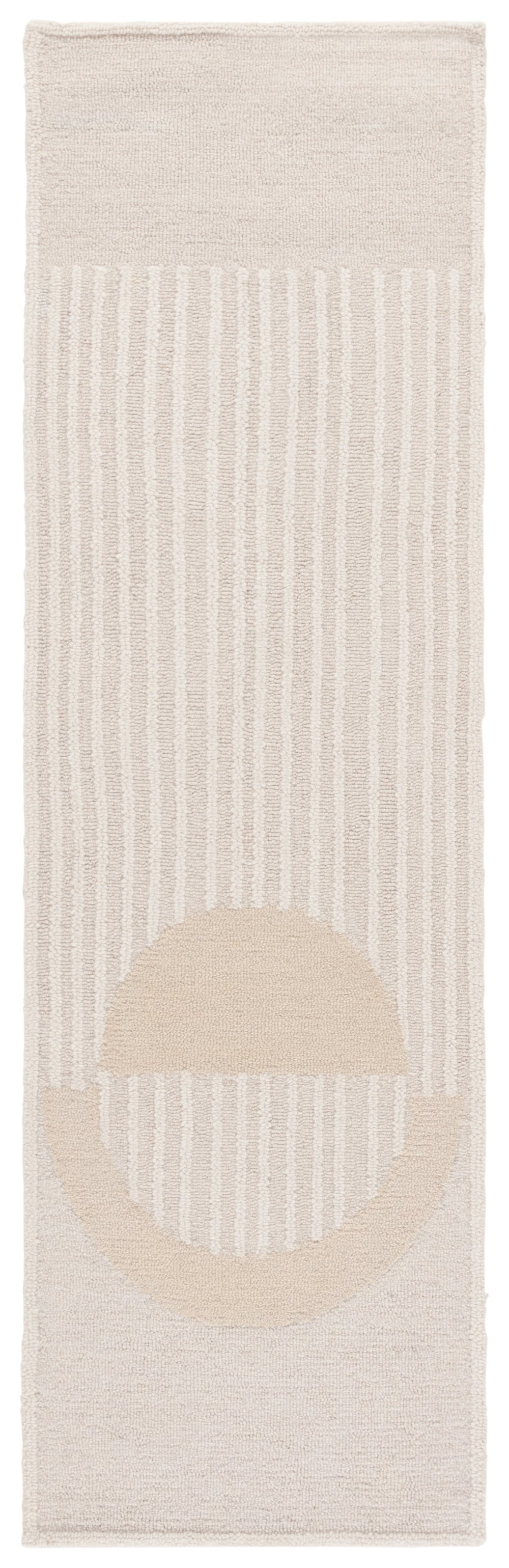 Safavieh Rodeo Elegant Hand-tufted Wool And Cotton Area Rug With Geometric Arch Motif For Modern Spaces Ivory ,Beige 80% Wool,20% Cotton Rd378a-8