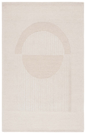Safavieh Rodeo Elegant Hand-tufted Wool And Cotton Area Rug With Geometric Arch Motif For Modern Spaces Ivory ,Beige 80% Wool,20% Cotton Rd378a-8