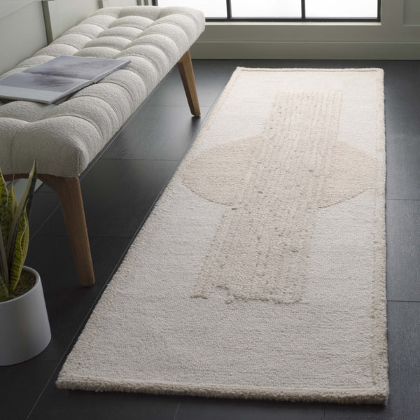 Safavieh Rodeo Modern Hand-tufted Area Rug - Luxurious Wool-cotton Blend With Sophisticated Geometric Design Ivory ,Beige 80% Wool,20% Cotton Rd379a-5