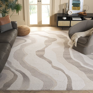 Safavieh Rodeo Drive 404f Ivory Grey Hand-tufted Wool Area Rug - Luxurious 6x9 Ft Modern Elegance For Any Room Ivory ,Grey Wool Rd404f-6