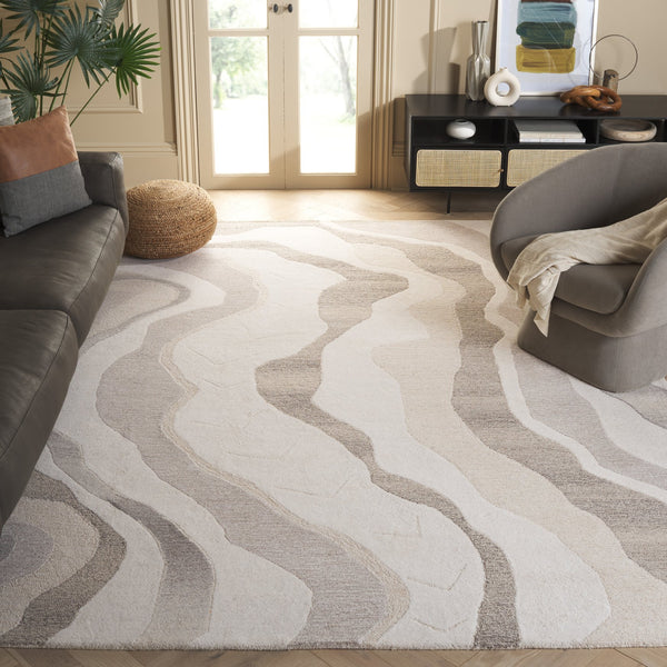 Safavieh Rodeo Drive 404f Ivory Grey Hand-tufted Wool Area Rug - Luxurious 6x9 Ft Modern Elegance For Any Room Ivory ,Grey Wool Rd404f-6