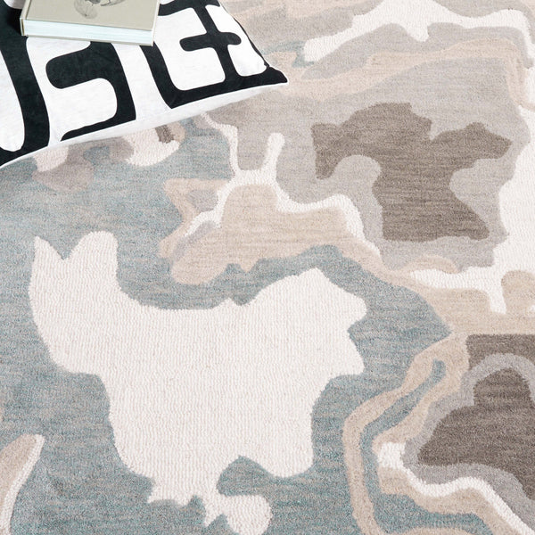 Safavieh Rodeo Hand Tufted Wool Area Rug - Elegant Abstract Design For Cozy Home Décor And Timeless Style Ivory ,Grey Wool Rd405f-8