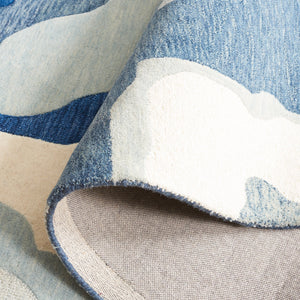 Safavieh Rodeo Exquisite Hand-tufted Wool Area Rug In Elegant Navy And Ivory Design For Luxurious Spaces Ivory ,Navy Wool Rd406n-6