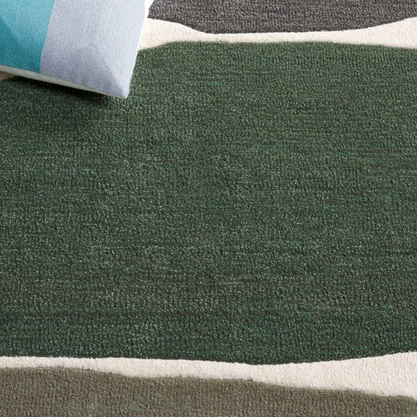 Safavieh Rodeo Luxury Hand-tufted Area Rug – Contemporary Abstract Design For Elegant Home Décor Ivory ,Green 80% Wool 20% Cotton Rd407y-8