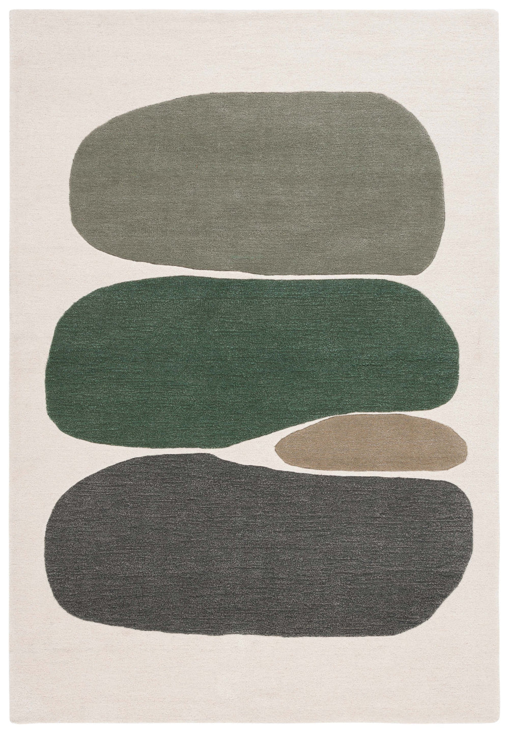 Safavieh Rodeo Luxury Hand-tufted Area Rug – Contemporary Abstract Design For Elegant Home Décor Ivory ,Green 80% Wool 20% Cotton Rd407y-8