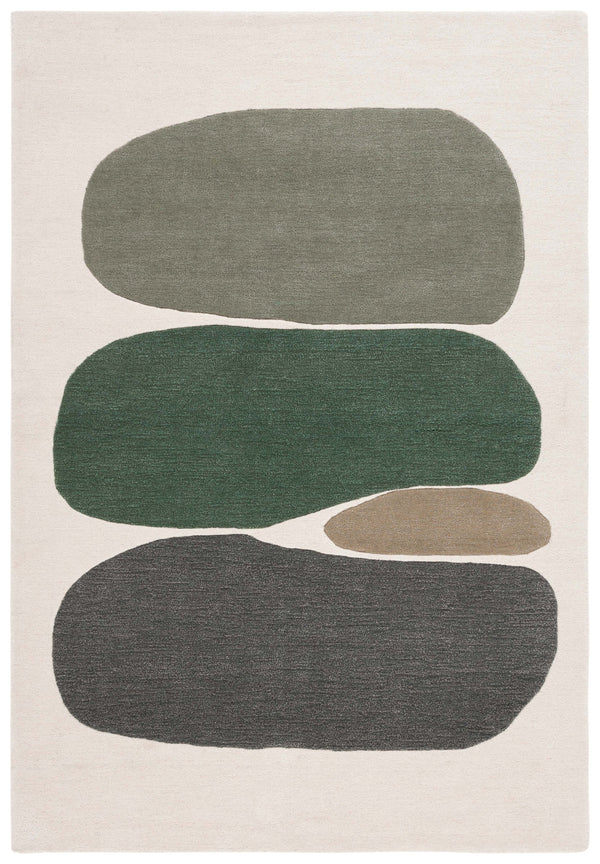 Safavieh Rodeo Luxury Hand-tufted Area Rug – Contemporary Abstract Design For Elegant Home Décor Ivory ,Green 80% Wool 20% Cotton Rd407y-8