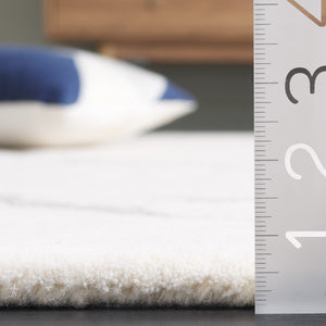 Safavieh Rodeo Handcrafted Area Rug - Timeless Elegance With Plush Comfort And Contemporary Artful Design Ivory ,Grey 80% Wool 20% Cotton Rd408f-8