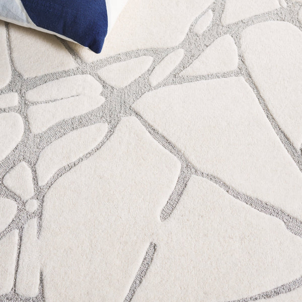 Safavieh Rodeo Handcrafted Area Rug - Timeless Elegance With Plush Comfort And Contemporary Artful Design Ivory ,Grey 80% Wool 20% Cotton Rd408f-8