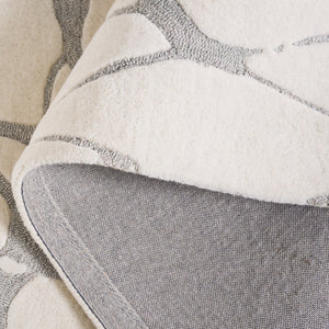 Safavieh Rodeo Handcrafted Area Rug - Timeless Elegance With Plush Comfort And Contemporary Artful Design Ivory ,Grey 80% Wool 20% Cotton Rd408f-8