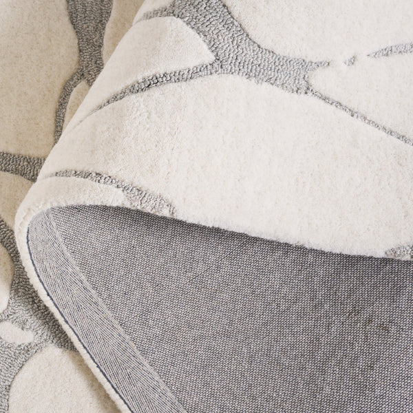 Safavieh Rodeo Handcrafted Area Rug - Timeless Elegance With Plush Comfort And Contemporary Artful Design Ivory ,Grey 80% Wool 20% Cotton Rd408f-8