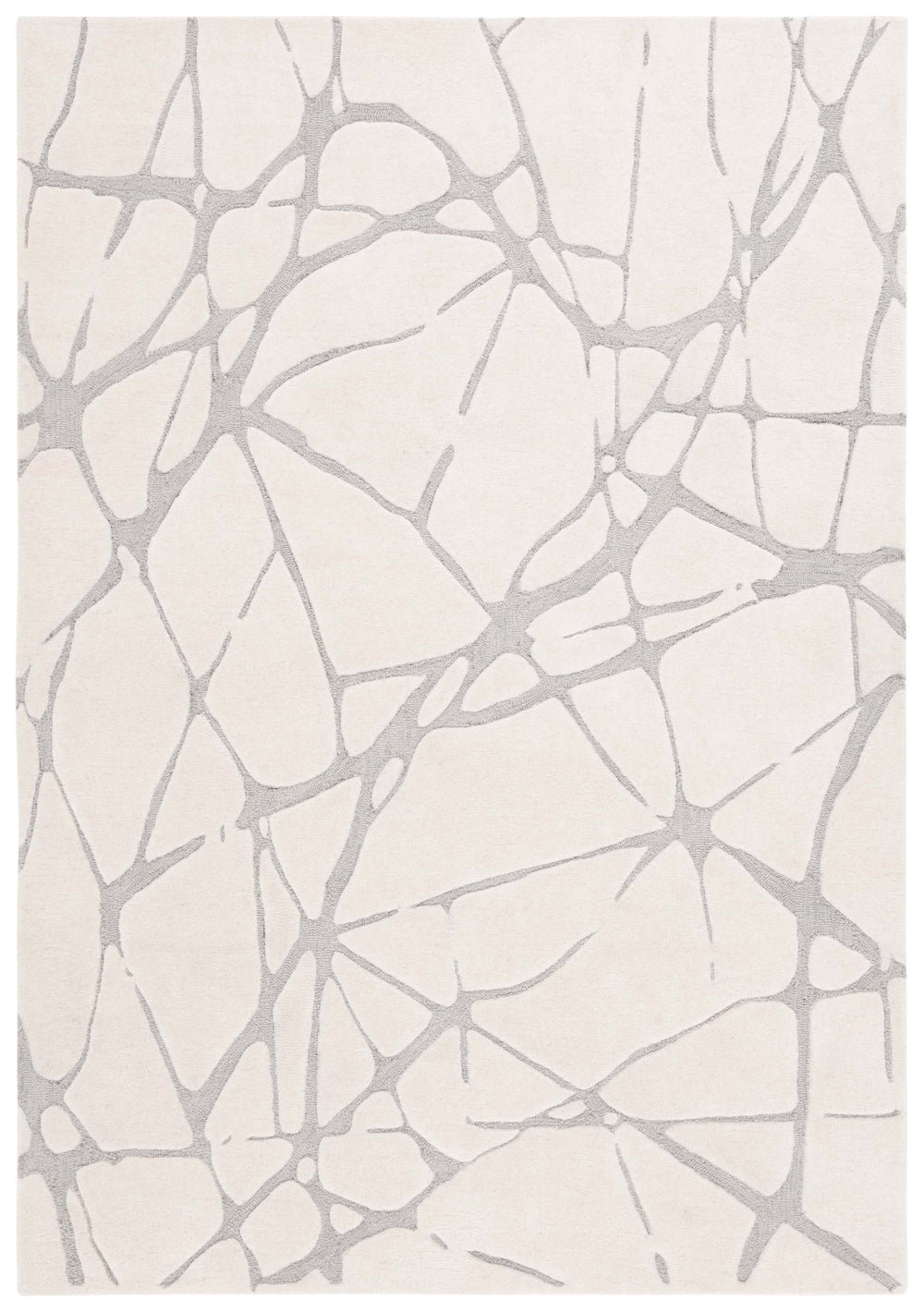 Safavieh Rodeo Handcrafted Area Rug - Timeless Elegance With Plush Comfort And Contemporary Artful Design Ivory ,Grey 80% Wool 20% Cotton Rd408f-8