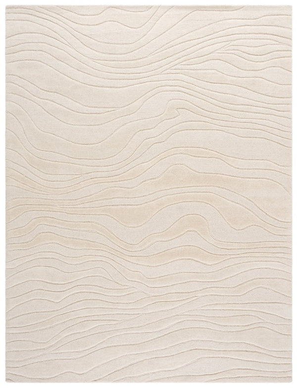 Safavieh Rodeo Drive Hand Tufted Wool Area Rug with Plush Wave Pattern for Living Rooms Off-White 10'-0" x 14'-0" RD451A-10