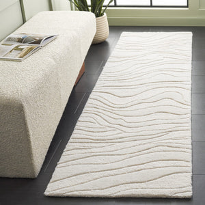 Safavieh Rodeo Drive Luxurious Hand-tufted Ivory Rug – Contemporary Wave Pattern For Modern Home Décor Ivory 80% Wool,20% Cotton Rd451a-24