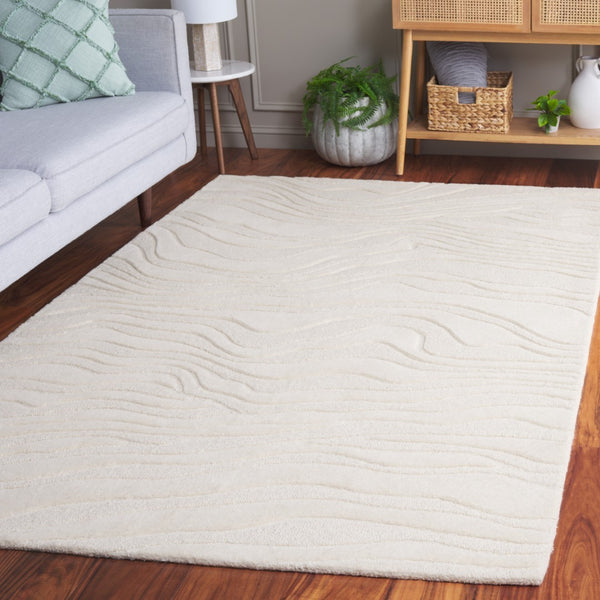 Safavieh Rodeo Drive Luxurious Hand-tufted Ivory Rug – Contemporary Wave Pattern For Modern Home Décor Ivory 80% Wool,20% Cotton Rd451a-24