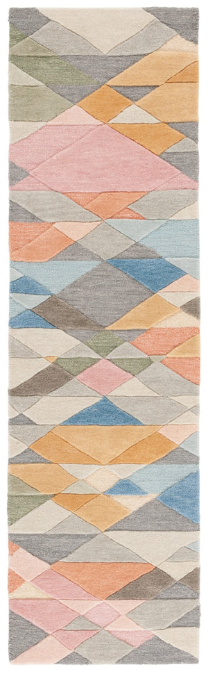 Safavieh Rodeo Hand-tufted Ivory Modern Area Rug - Sophisticated Geometric Design For Stylish Interiors Grey ,Blush 80% Wool,20% Cotton Rd454f-5r