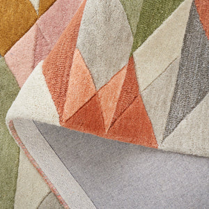 Safavieh Rodeo Drive Handcrafted Runner Area Rug – Luxurious Modern Design With Geometric Patterns And Softness Grey ,Blush 80% Wool,20% Cotton Rd454f-5