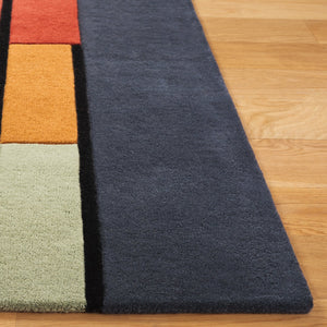 Safavieh Rodeo Drive Area Rug - Handcrafted Modern Art Design With Abstract Geometric Pattern For Elegance Ivory ,Green 90% Wool 10% Cotton Rd476a-5