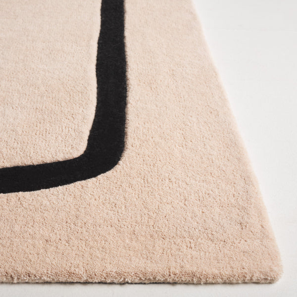 Safavieh Rodeo Elegant Hand-tufted Area Rug - Luxurious Wool & Cotton Blend For Timeless Home Decor Style Ivory ,Black 90% Wool 10% Cotton Rd477z-5