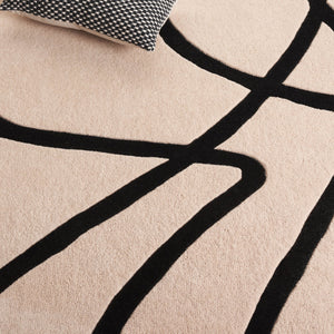 Safavieh Rodeo Elegant Hand-tufted Area Rug - Luxurious Wool & Cotton Blend For Timeless Home Decor Style Ivory ,Black 90% Wool 10% Cotton Rd477z-5