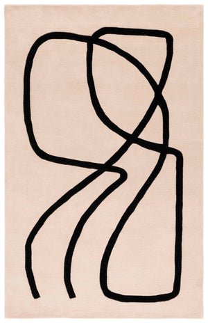 Safavieh Rodeo Elegant Hand-tufted Area Rug - Luxurious Wool & Cotton Blend For Timeless Home Decor Style Ivory ,Black 90% Wool 10% Cotton Rd477z-5