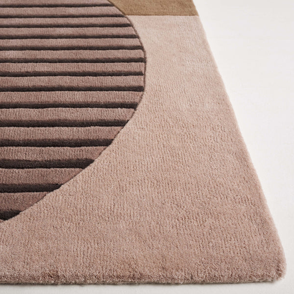 Safavieh Rodeo Medium Rectangle Area Rug - Hand-tufted Luxury In Neutral Tones For Contemporary Spaces Beige ,Black 90% Wool 10% Cotton Rd478b-5