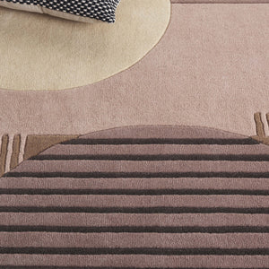 Safavieh Rodeo Medium Rectangle Area Rug - Hand-tufted Luxury In Neutral Tones For Contemporary Spaces Beige ,Black 90% Wool 10% Cotton Rd478b-5