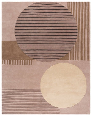 Safavieh Rodeo Medium Rectangle Area Rug - Hand-tufted Luxury In Neutral Tones For Contemporary Spaces Beige ,Black 90% Wool 10% Cotton Rd478b-8