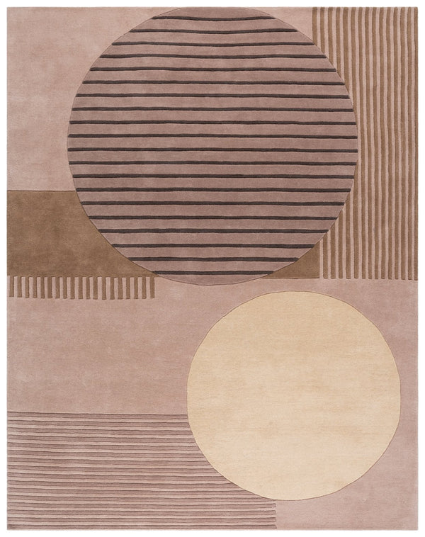 Safavieh Rodeo Medium Rectangle Area Rug - Hand-tufted Luxury In Neutral Tones For Contemporary Spaces Beige ,Black 90% Wool 10% Cotton Rd478b-8