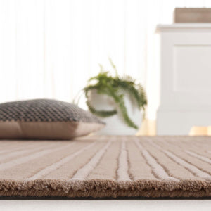Safavieh Rodeo Hand-Tufted Beige Wool Rug With Geometric-Modern Design — Durable, Plush, Artisanal Comfort For Rooms 8'-0" x 10'-0" RD481B-8