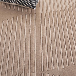 Safavieh Rodeo Hand-Tufted Beige Wool Rug With Geometric-Modern Design — Durable, Plush, Artisanal Comfort For Rooms 8'-0" x 10'-0" RD481B-8