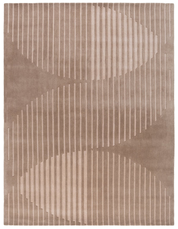 Safavieh Rodeo Hand‑Tufted Beige Geometric Rug, 90% Wool 10% Cotton, Low Pile Durable Style For Living Rooms 5'-0" x 8'-0" RD481B-5