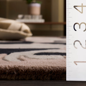 Safavieh Rodeo Hand-Tufted Grey Ivory Area Rug — Minimalist Wool-Cotton Blend, Low-Profile Elegance For Rooms 8'-0" x 10'-0" RD482F-8