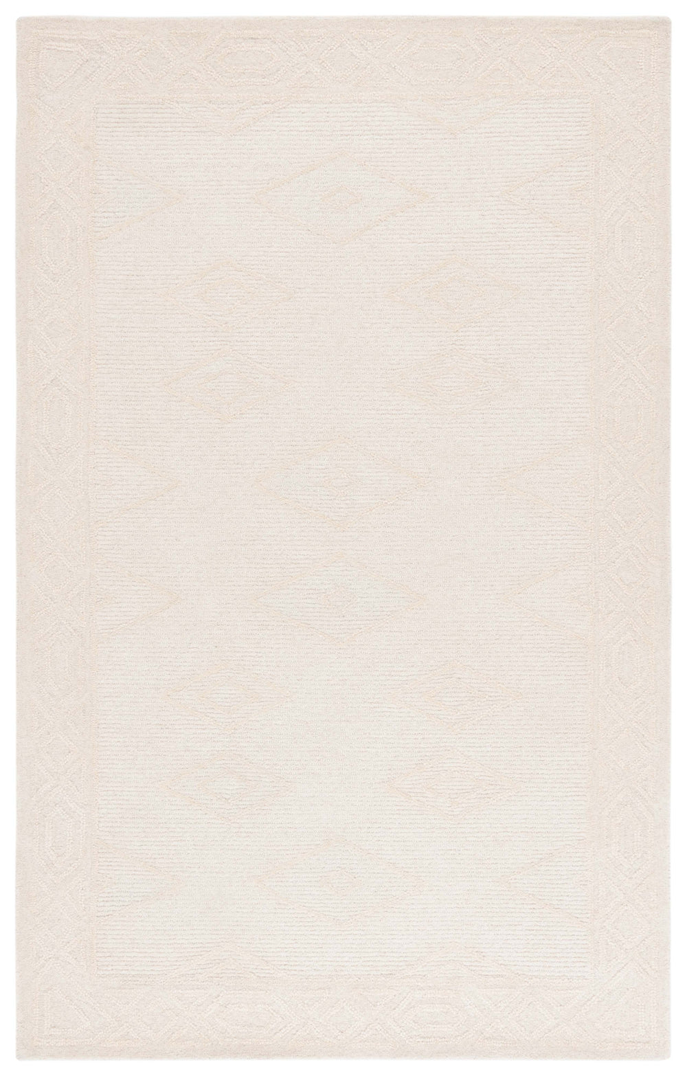 Safavieh Rodeo Hand-tufted Wool And Cotton Rug - Elegant Geometric Design For Sophisticated Home Decor Ivory 80% Wool & 20% Cotton Rd675a-8