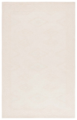 Safavieh Rodeo Handcrafted Area Rug - Luxurious Geometric Tufted Design For Elegant Home Décor & Comfort Ivory 80% Wool & 20% Cotton Rd675a-4