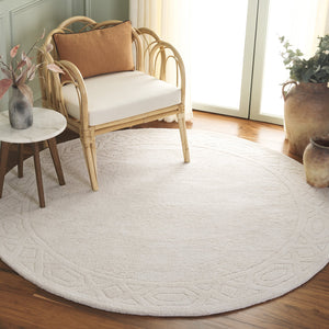 Safavieh Rodeo Hand-tufted Wool And Cotton Rug - Elegant Geometric Design For Sophisticated Home Decor Ivory 80% Wool & 20% Cotton Rd675a-8