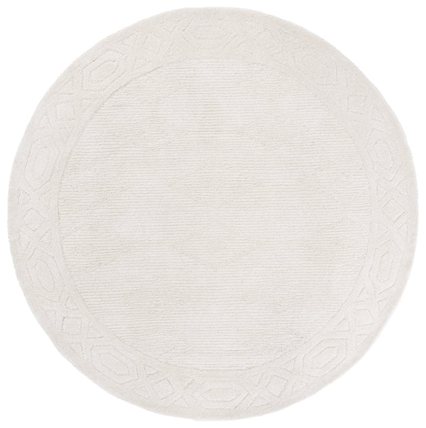 Safavieh Rodeo Hand-tufted Wool And Cotton Rug - Elegant Geometric Design For Sophisticated Home Decor Ivory 80% Wool & 20% Cotton Rd675a-8