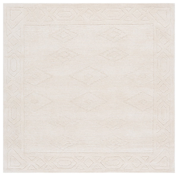 Safavieh Rodeo Hand-tufted Wool And Cotton Rug - Elegant Geometric Design For Sophisticated Home Decor Ivory 80% Wool & 20% Cotton Rd675a-8