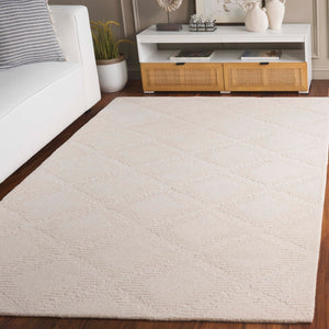 Safavieh Rodeo Drive Hand-tufted Area Rug - Elegant Geometric Design In Luxurious Wool And Cotton Blend Ivory 80% Wool & 20% Cotton Rd676a-6