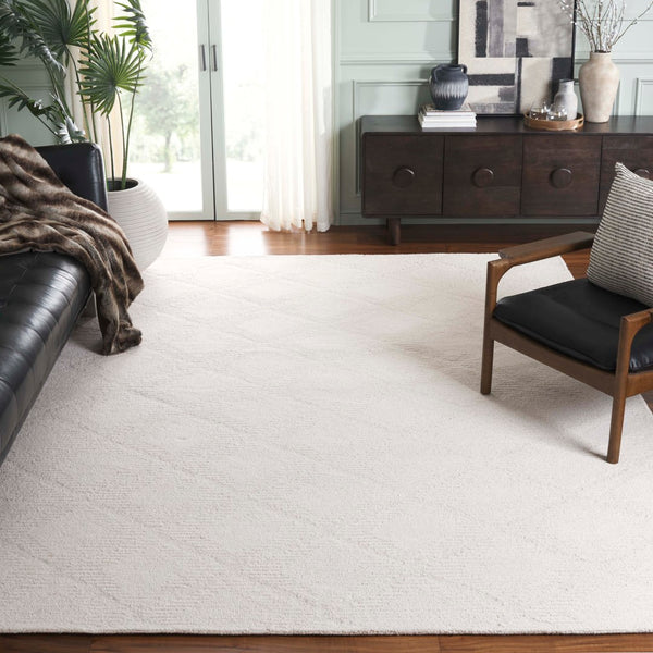 Safavieh Rodeo Drive Hand-tufted Area Rug - Elegant Geometric Design In Luxurious Wool And Cotton Blend Ivory 80% Wool & 20% Cotton Rd676a-6